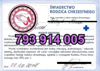 Ekspresowa realizacja - Zaświadczenie dla chrzestnych Bierzmowanie Spowiedź 