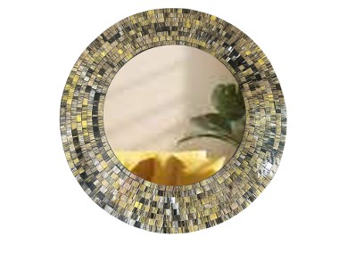 Lustro rama z mozaiki szklanej 80cm-1