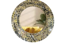 Lustro rama z mozaiki szklanej 80cm