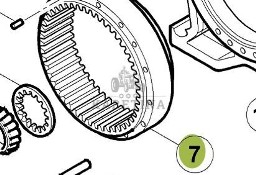 CLAAS RENAULT ATLES 936 RZ V5 Wieniec Zębaty 6005026858 60 0502 685 8