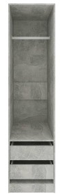vidaXL Szafa z szufladami, betonowy szary, 50x50x200 cm, płyta wiórowa800616-3