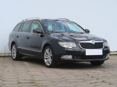 Skoda Superb II , Salon Polska, DSG, Skóra, Xenon, Bi-Xenon, Klimatronic,-1