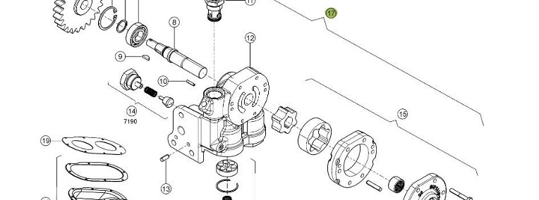 Claas Xerion 4000 - most przedni - pompa oleju 0006279061-1