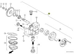 Claas Xerion 4000 - most przedni - pompa oleju 0006279061