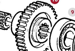 Fendt Favorit 514 Koło Zębate Walcowe CZĘŚCI 514100490010