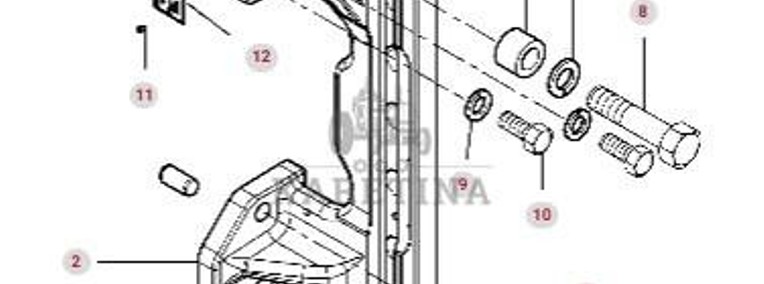 Valtra S274 S294 S324 S394 Fendt S927 S930 S933 S939 Szyna Przesuwna 835500060530-1