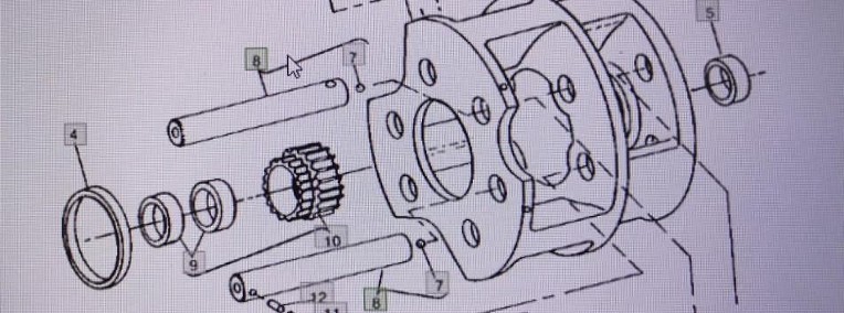 John Deere RE17692/wał zębaty/John Deere 4555/4755/4955-1