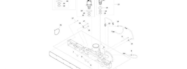 John Deere 9470RX - Kolektor RE537402 (Silnik)-1