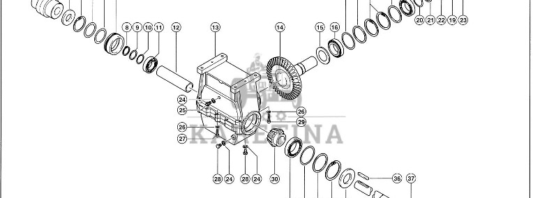 Claas Lexion 600 OBUDOWA KPL. 0006948240 (Przekładnia prawa, napęd rotora)-1