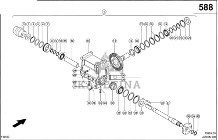 Claas Lexion 600 OBUDOWA KPL. 0006948240 (Przekładnia prawa, napęd rotora)