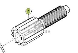 CLAAS Arion 610 660 Koło Zębate Wałek Tylnego Napędu CZĘŚCI 0011486000 00 1148 600 0