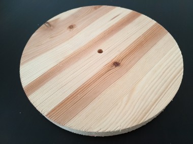Koło, kółko drewniane, plaster sosna gr.18mm, średnica 21,5cm-1