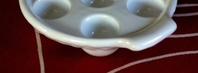 Patelenka naczynie ceramiczne do zapiekania serwowania na 6 ślimaków-1