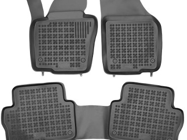 Seat ALHAMBRA II 5os 2010- Dywaniki wycieraczki gumowe korytka do samochodu z mocowaniami REZAW 200112A-1