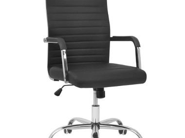 vidaXL Krzesło biurowe, sztuczna skóra, 55 x 63 cm, czarn 20124-1