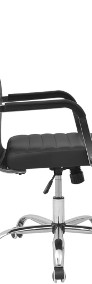 vidaXL Krzesło biurowe, sztuczna skóra, 55 x 63 cm, czarn 20124-3