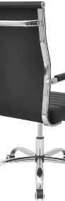 vidaXL Krzesło biurowe, sztuczna skóra, 55 x 63 cm, czarn 20124-4