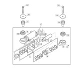 John Deere 8245R 8270R 8295R 8320R 8335R 8345R 8370R 8400R - siłownik hydrauliczny TA20416 TA20415