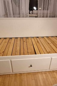 Łóżko podwójne drewniane Ikea Hemnes 160x200 biały-2