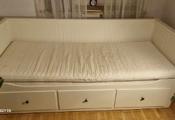 Łóżko podwójne drewniane Ikea Hemnes 160x200 biały