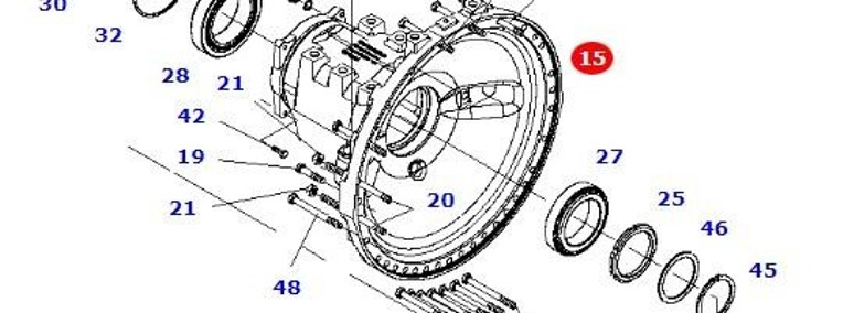 Massey Fergusson Fendt 936 - zwolnica obudowa osi 934152150112-1