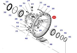 Massey Fergusson Fendt 936 - zwolnica obudowa osi 934152150112