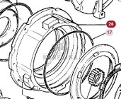 Massey Ferguson 3690 Obudowa Sprzęgła Dynashift CZĘŚCI 3615450M91