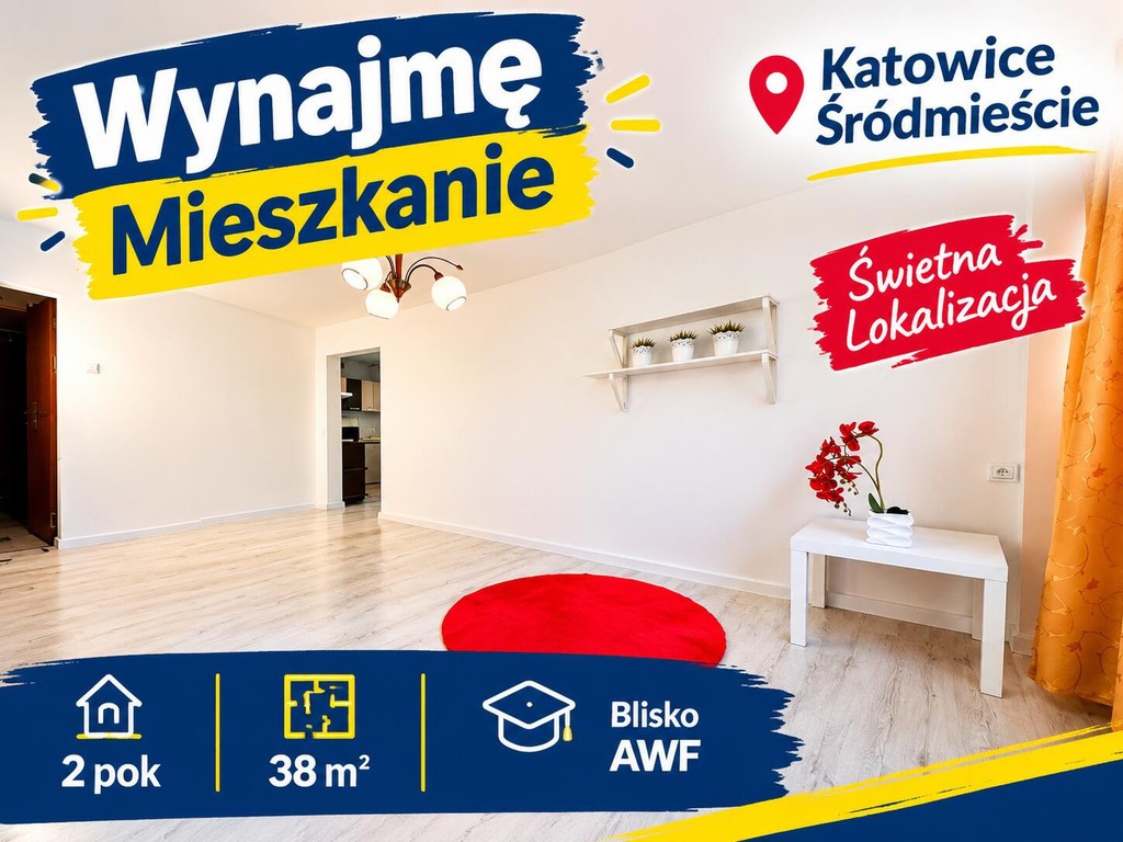 Mieszkanie do wynajęcia, 38 m² Katowice