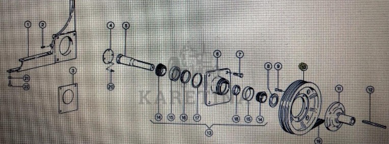 Koło pasowe Claas Mega 370-340 Nr kat. 000 661 194 0 Nr kat. 000 661 194 0-1