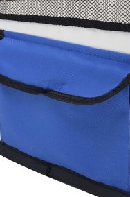 vidaXL Składany kojec dla psa, z torbą, niebieski, 145x145x61 cmSKU:171016*-3