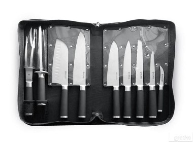 Zestaw noży kuchennych 9 noży + etui Edycja Kurt Scheller Hendi-2