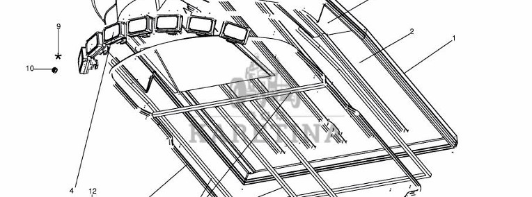 Krone Big M II - lampa lampy przednie reflektor 002205230-1