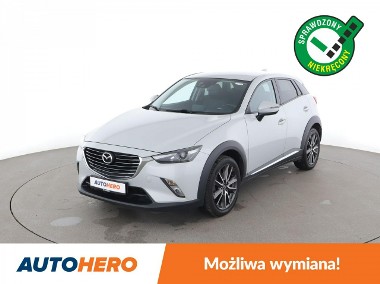 Mazda CX-3 Automat. 4x4 Navi, hak kolowniczy podgrzewane fotele, pełna książka-1