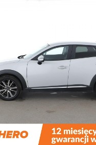 Mazda CX-3 Automat. 4x4 Navi, hak kolowniczy podgrzewane fotele, pełna książka-2