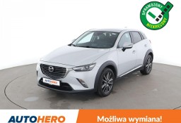 Mazda CX-3 Automat. 4x4 Navi, hak kolowniczy podgrzewane fotele, pełna książka