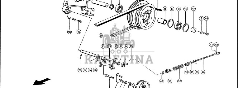 Claas Lexion 600 KOŁO PASOWE 0006447951 (Napęd siekacza słomy, 2. stopień)-1