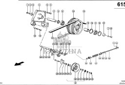 Claas Lexion 600 KOŁO PASOWE 0006447951 (Napęd siekacza słomy, 2. stopień)