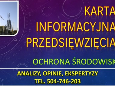 Karta Informacyjna Przedsięwzięcia, Tel, Cena, Inwestycja,budowa ...