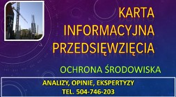 Karta informacyjna przedsięwzięcia, tel, cena, inwestycja,budowa,