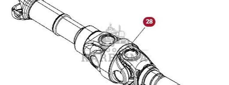 Fendt 930 933 936 939 942 GEN 7 Półoś Wał Przegubowy Jarzmo CZĘŚCI H218PF050038B H218PF050081A-1