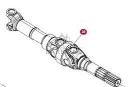 Fendt 930 933 936 939 942 GEN 7 Półoś Wał Przegubowy Jarzmo CZĘŚCI H218PF050038B H218PF050081A