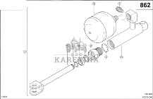 Claas Lexion 600 HYD-SIŁOWNIK MO 0000407490 (Siłownik hydr. przestawianie klepiska, prawy)