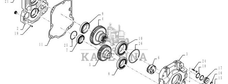 New Holland T6090 T6070 Pompa hydrauliczna 2 cc 84262268-1