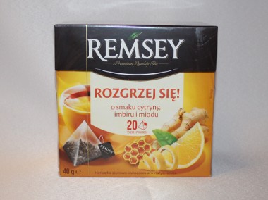 Herbata owocowa Remsey Rozgrzej się miód imbir cytryna 20 torebek-1
