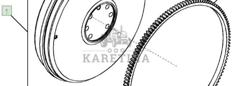 John Deere 6068HLA73 6920 6920S Koło Zamachowe Koło Koronowe CZĘŚCI RE524533 R28811-1