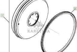 John Deere 6068HLA73 6920 6920S Koło Zamachowe Koło Koronowe CZĘŚCI RE524533 R28811