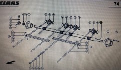 Wałek Przenośnika Pochyłego Do Claas Mega 370-360