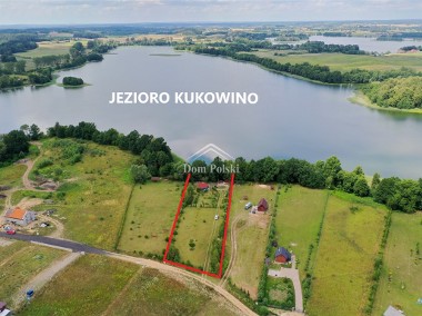 Mazury - działka z linią brzegową Jeziora Kukowino-1