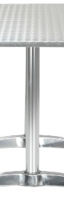vidaXL Stolik ogrodowy, srebrny, 120x60x70 cm, aluminiowy48717-3