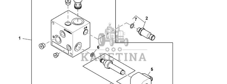 John Deere 960 - Elekt. zawór proporcjonalny DC218884 (Układ hydrauliczny)-1